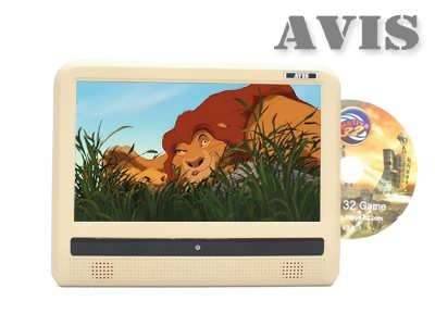 Навесной монитор на подголовник AVIS AVS0933T 9" c DVD (бежевый)